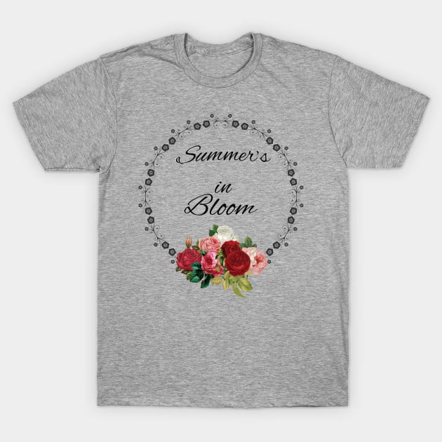 Summer's in Bloom T-Shirt by tribbledesign